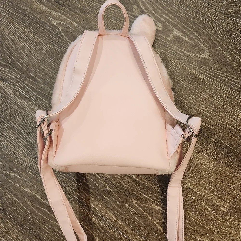My Melody Lounge Fly Furry Backpack Light Pink New without tags